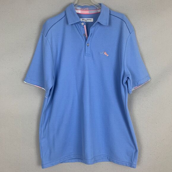 Tommy Bahama IslandZone Blue Polo Shirt Men’s Medium Performance Golf Casual - Picture 1 of 8